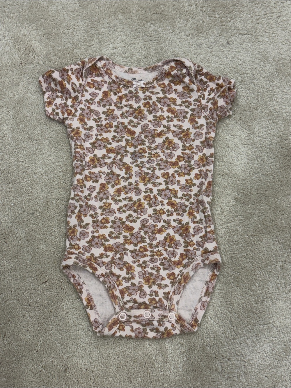 🦋5/10 Carters Floral Bodysuit
